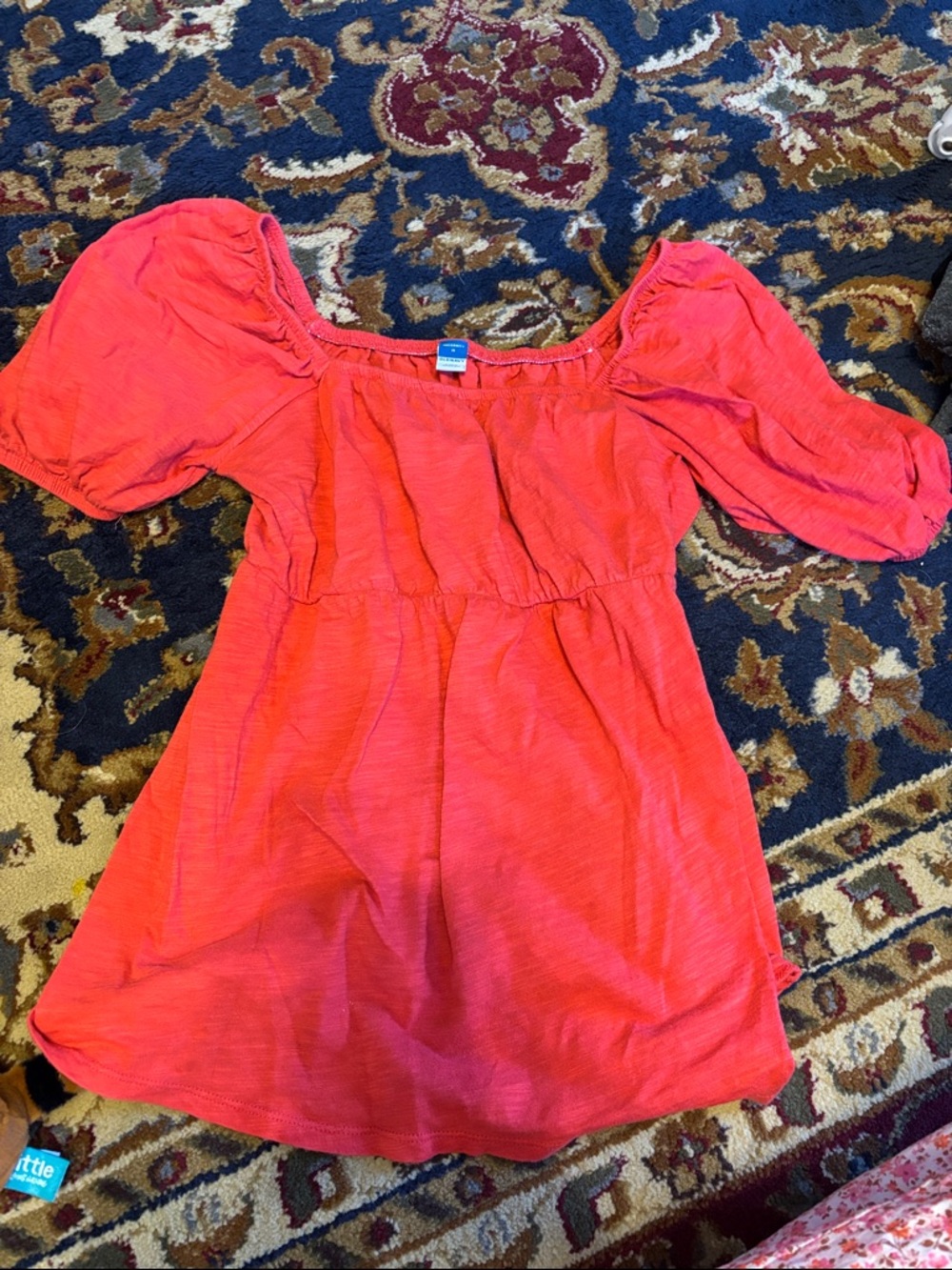 Old Navy Maternity Red Short Sleeve Peasant Top